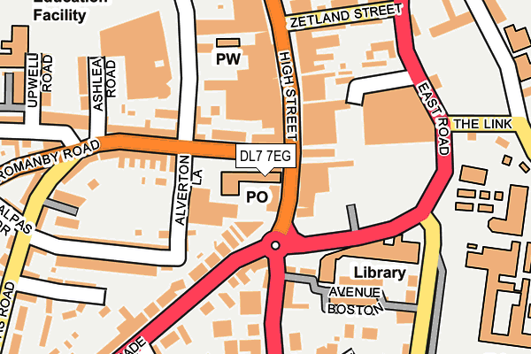 DL7 7EG map - OS OpenMap – Local (Ordnance Survey) DL7 7EG map - OS OpenMap – Local (Ordnance Survey)