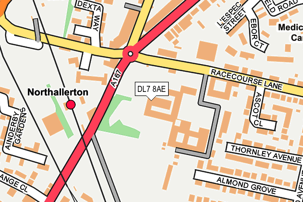 DL7 8AE map - OS OpenMap – Local (Ordnance Survey) DL7 8AE map - OS OpenMap – Local (Ordnance Survey)