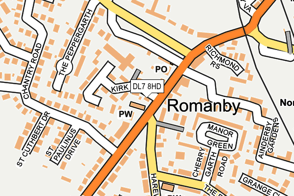 DL7 8HD map - OS OpenMap – Local (Ordnance Survey) DL7 8HD map - OS OpenMap – Local (Ordnance Survey)