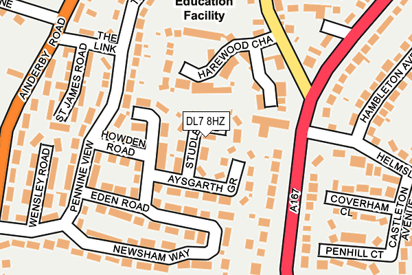 DL7 8HZ map - OS OpenMap – Local (Ordnance Survey) DL7 8HZ map - OS OpenMap – Local (Ordnance Survey)