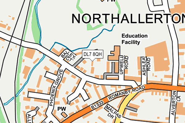 DL7 8QH map - OS OpenMap – Local (Ordnance Survey)