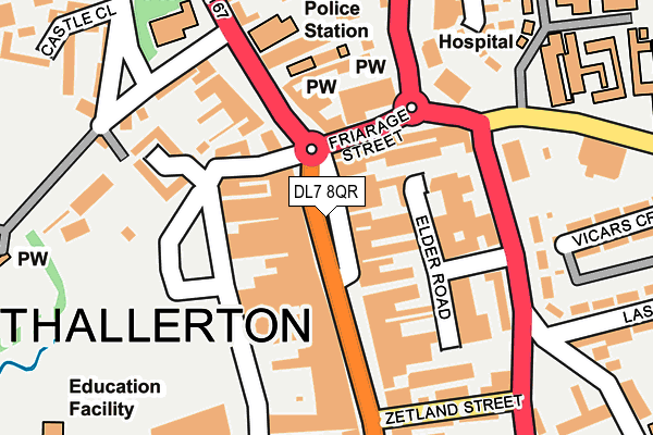 DL7 8QR map - OS OpenMap – Local (Ordnance Survey) DL7 8QR map - OS OpenMap – Local (Ordnance Survey)