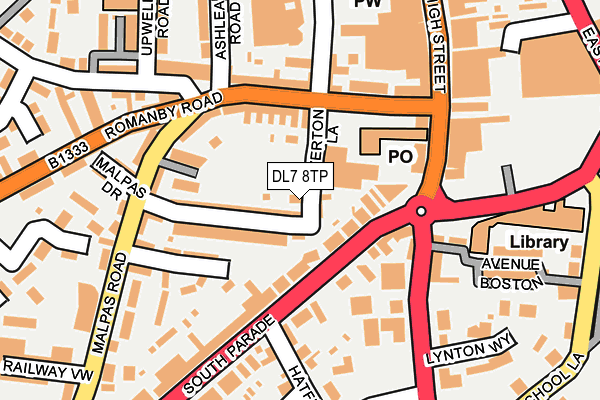 DL7 8TP map - OS OpenMap – Local (Ordnance Survey) DL7 8TP map - OS OpenMap – Local (Ordnance Survey)
