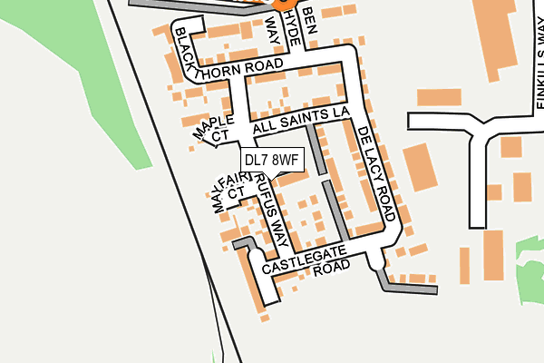 DL7 8WF map - OS OpenMap – Local (Ordnance Survey) DL7 8WF map - OS OpenMap – Local (Ordnance Survey)