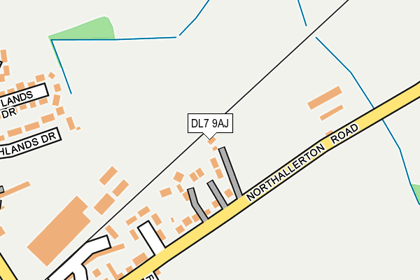 DL7 9AJ map - OS OpenMap – Local (Ordnance Survey) DL7 9AJ map - OS OpenMap – Local (Ordnance Survey)