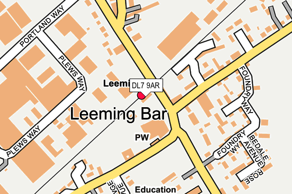 DL7 9AR map - OS OpenMap – Local (Ordnance Survey) DL7 9AR map - OS OpenMap – Local (Ordnance Survey)