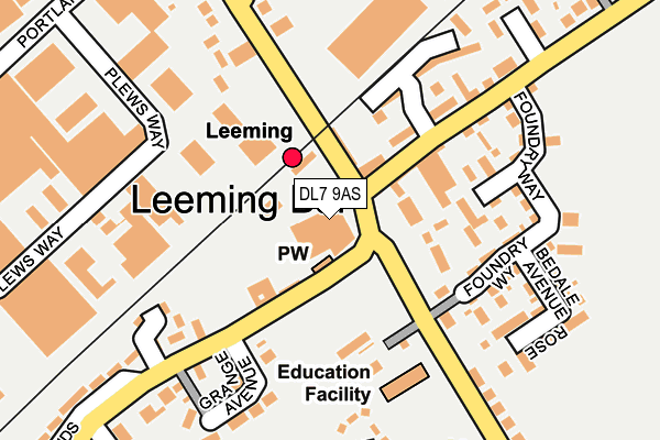 DL7 9AS map - OS OpenMap – Local (Ordnance Survey) DL7 9AS map - OS OpenMap – Local (Ordnance Survey)