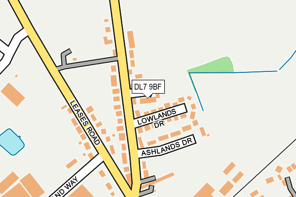 DL7 9BF map - OS OpenMap – Local (Ordnance Survey) DL7 9BF map - OS OpenMap – Local (Ordnance Survey)