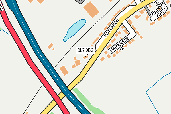 DL7 9BG map - OS OpenMap – Local (Ordnance Survey) DL7 9BG map - OS OpenMap – Local (Ordnance Survey)