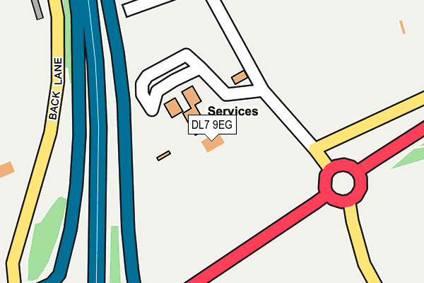 DL7 9EG map - OS OpenMap – Local (Ordnance Survey) DL7 9EG map - OS OpenMap – Local (Ordnance Survey)