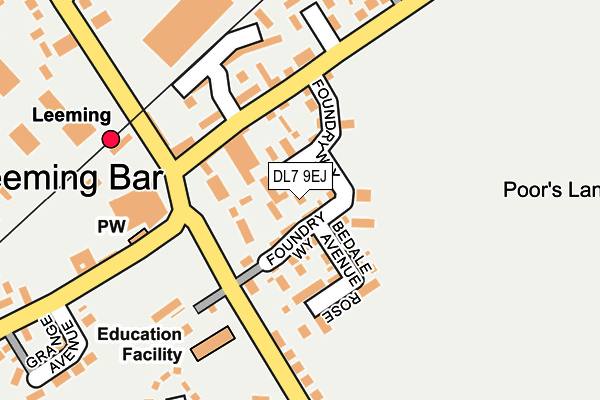 DL7 9EJ map - OS OpenMap – Local (Ordnance Survey) DL7 9EJ map - OS OpenMap – Local (Ordnance Survey)
