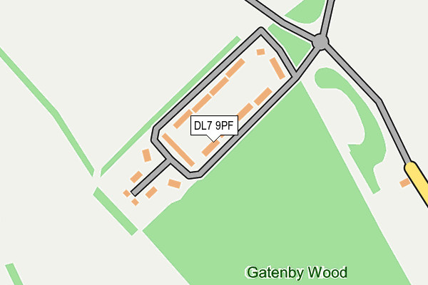 DL7 9PF map - OS OpenMap – Local (Ordnance Survey) DL7 9PF map - OS OpenMap – Local (Ordnance Survey)