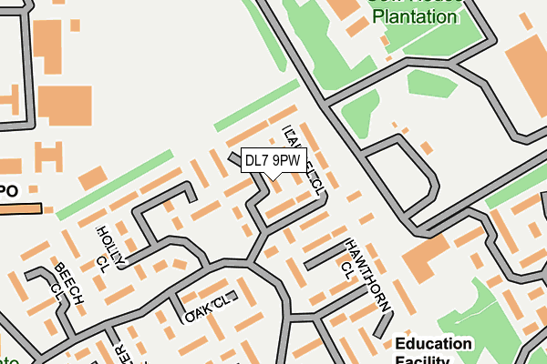 DL7 9PW map - OS OpenMap – Local (Ordnance Survey) DL7 9PW map - OS OpenMap – Local (Ordnance Survey)