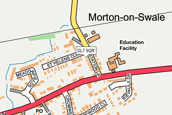 DL7 9QR map - OS OpenMap – Local (Ordnance Survey) DL7 9QR map - OS OpenMap – Local (Ordnance Survey)