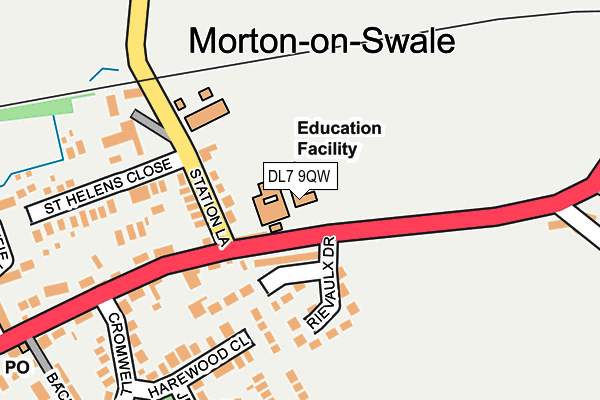 DL7 9QW map - OS OpenMap – Local (Ordnance Survey) DL7 9QW map - OS OpenMap – Local (Ordnance Survey)