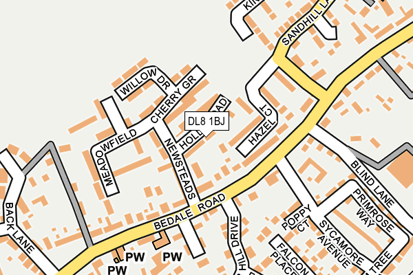 DL8 1BJ map - OS OpenMap – Local (Ordnance Survey) DL8 1BJ map - OS OpenMap – Local (Ordnance Survey)