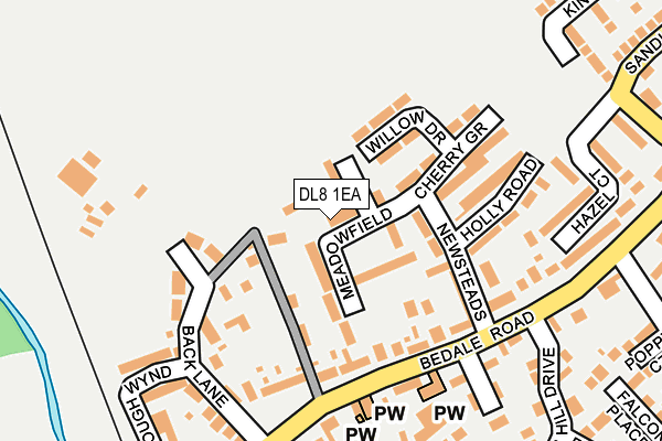 DL8 1EA map - OS OpenMap – Local (Ordnance Survey) DL8 1EA map - OS OpenMap – Local (Ordnance Survey)