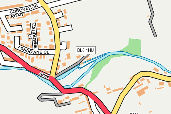 DL8 1HU map - OS OpenMap – Local (Ordnance Survey) DL8 1HU map - OS OpenMap – Local (Ordnance Survey)