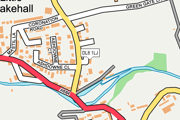 DL8 1LJ map - OS OpenMap – Local (Ordnance Survey) DL8 1LJ map - OS OpenMap – Local (Ordnance Survey)