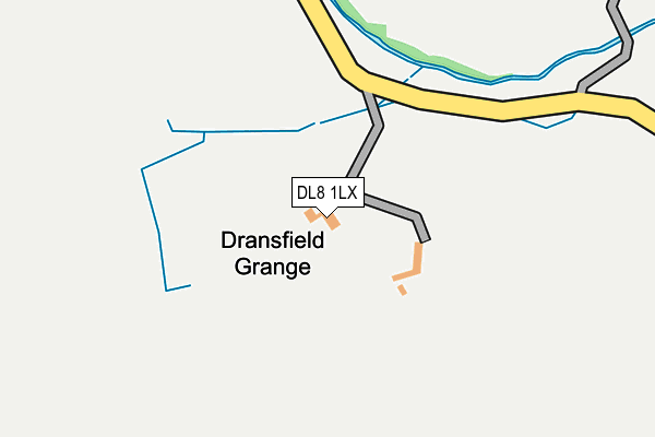 DL8 1LX map - OS OpenMap – Local (Ordnance Survey) DL8 1LX map - OS OpenMap – Local (Ordnance Survey)