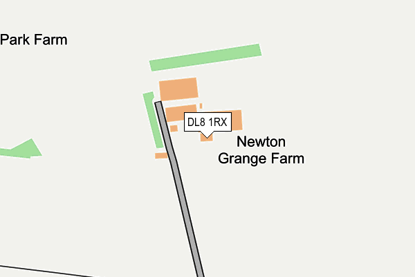 DL8 1RX map - OS OpenMap – Local (Ordnance Survey)