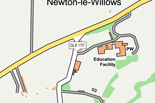 DL8 1TF map - OS OpenMap – Local (Ordnance Survey) DL8 1TF map - OS OpenMap – Local (Ordnance Survey)