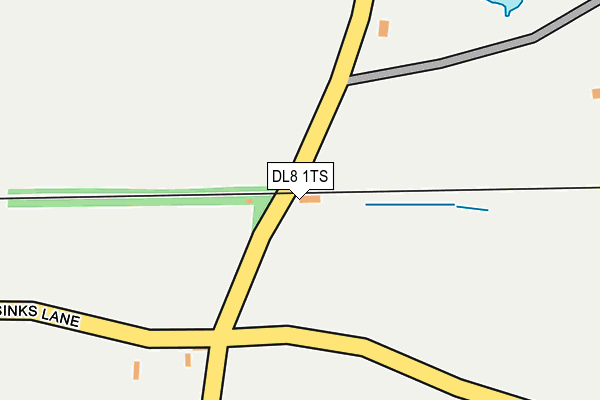 DL8 1TS map - OS OpenMap – Local (Ordnance Survey) DL8 1TS map - OS OpenMap – Local (Ordnance Survey)