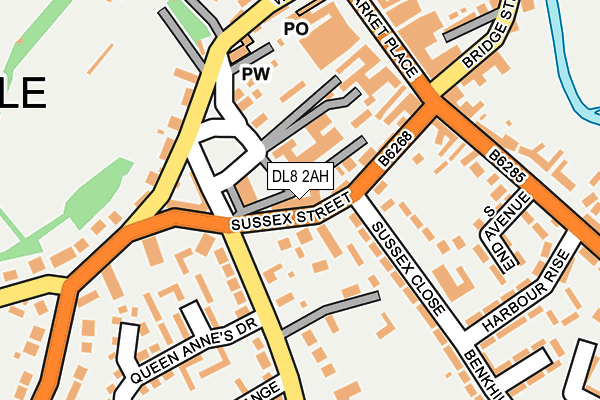 DL8 2AH map - OS OpenMap – Local (Ordnance Survey) DL8 2AH map - OS OpenMap – Local (Ordnance Survey)