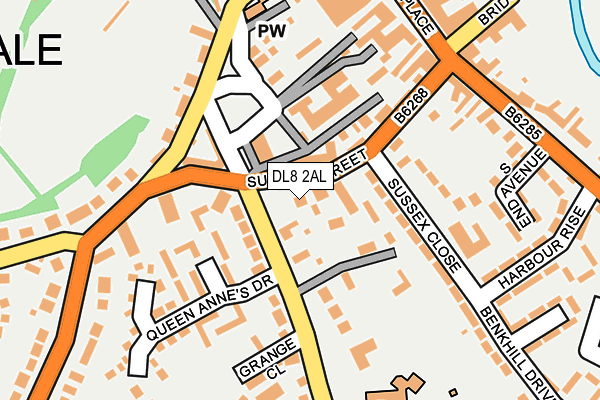DL8 2AL map - OS OpenMap – Local (Ordnance Survey) DL8 2AL map - OS OpenMap – Local (Ordnance Survey)