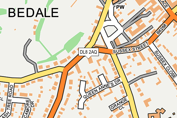 DL8 2AQ map - OS OpenMap – Local (Ordnance Survey) DL8 2AQ map - OS OpenMap – Local (Ordnance Survey)