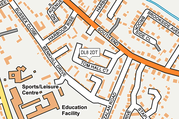 DL8 2DT map - OS OpenMap – Local (Ordnance Survey) DL8 2DT map - OS OpenMap – Local (Ordnance Survey)
