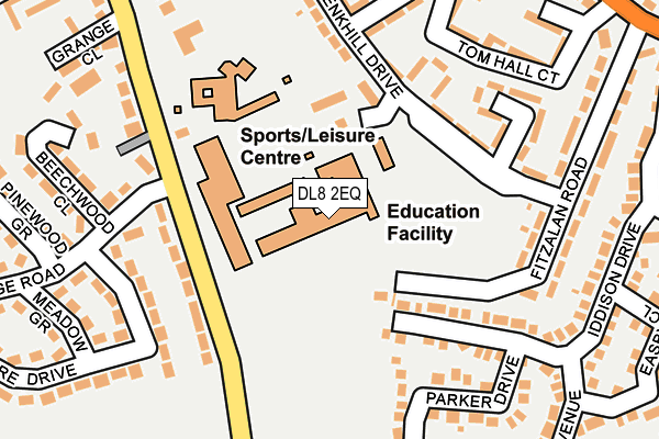 DL8 2EQ map - OS OpenMap – Local (Ordnance Survey) DL8 2EQ map - OS OpenMap – Local (Ordnance Survey)