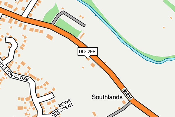 DL8 2ER map - OS OpenMap – Local (Ordnance Survey) DL8 2ER map - OS OpenMap – Local (Ordnance Survey)