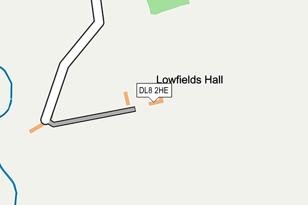 DL8 2HE map - OS OpenMap – Local (Ordnance Survey) DL8 2HE map - OS OpenMap – Local (Ordnance Survey)