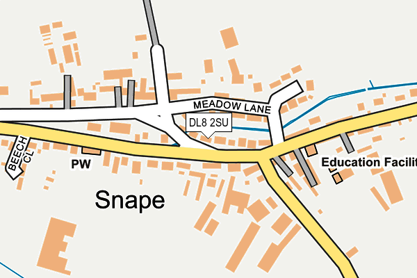 DL8 2SU map - OS OpenMap – Local (Ordnance Survey) DL8 2SU map - OS OpenMap – Local (Ordnance Survey)