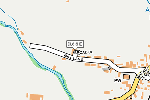 DL8 3HE map - OS OpenMap – Local (Ordnance Survey) DL8 3HE map - OS OpenMap – Local (Ordnance Survey)