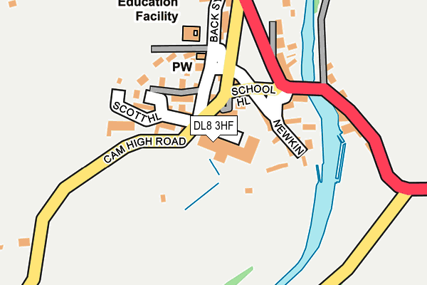 DL8 3HF map - OS OpenMap – Local (Ordnance Survey) DL8 3HF map - OS OpenMap – Local (Ordnance Survey)