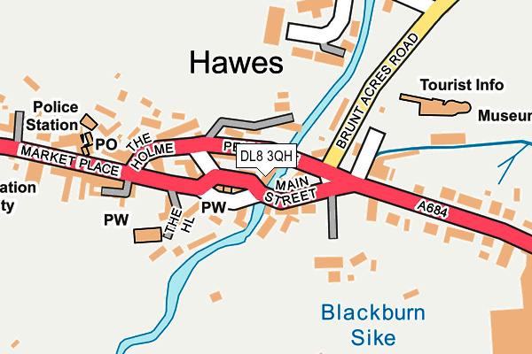 DL8 3QH map - OS OpenMap – Local (Ordnance Survey) DL8 3QH map - OS OpenMap – Local (Ordnance Survey)