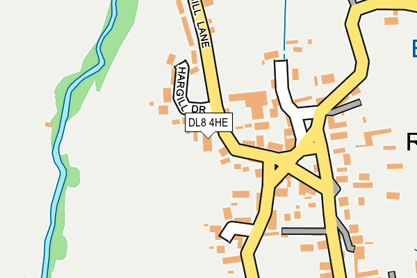DL8 4HE map - OS OpenMap – Local (Ordnance Survey) DL8 4HE map - OS OpenMap – Local (Ordnance Survey)