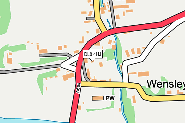 DL8 4HJ map - OS OpenMap – Local (Ordnance Survey) DL8 4HJ map - OS OpenMap – Local (Ordnance Survey)