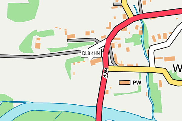 DL8 4HN map - OS OpenMap – Local (Ordnance Survey) DL8 4HN map - OS OpenMap – Local (Ordnance Survey)