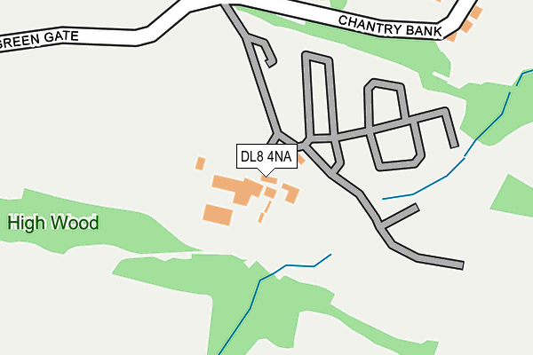 DL8 4NA map - OS OpenMap – Local (Ordnance Survey) DL8 4NA map - OS OpenMap – Local (Ordnance Survey)