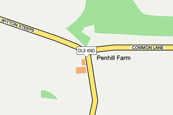 DL8 4ND map - OS OpenMap – Local (Ordnance Survey) DL8 4ND map - OS OpenMap – Local (Ordnance Survey)