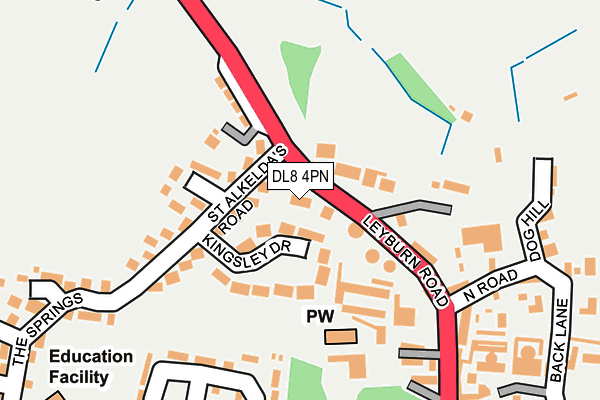 DL8 4PN map - OS OpenMap – Local (Ordnance Survey) DL8 4PN map - OS OpenMap – Local (Ordnance Survey)