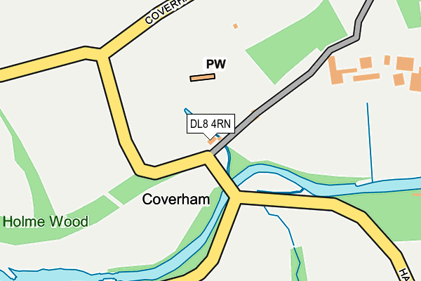 DL8 4RN map - OS OpenMap – Local (Ordnance Survey) DL8 4RN map - OS OpenMap – Local (Ordnance Survey)