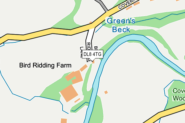 DL8 4TG map - OS OpenMap – Local (Ordnance Survey)