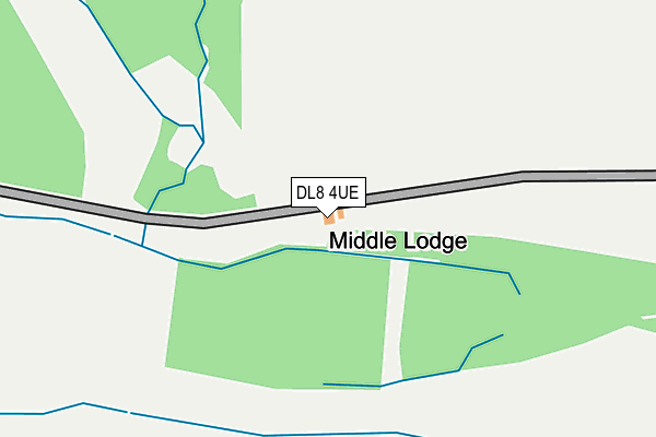 DL8 4UE map - OS OpenMap – Local (Ordnance Survey) DL8 4UE map - OS OpenMap – Local (Ordnance Survey)