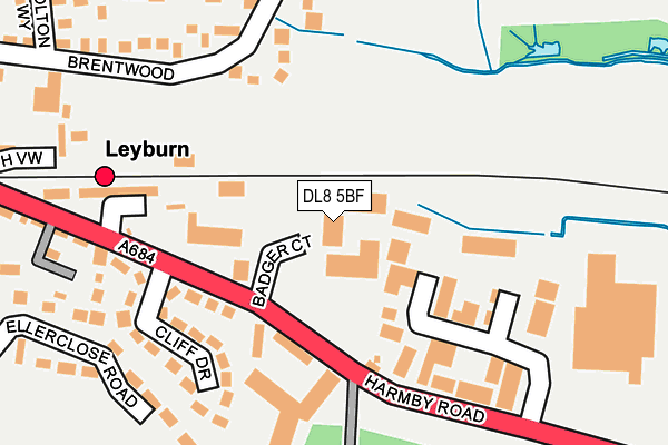 DL8 5BF map - OS OpenMap – Local (Ordnance Survey) DL8 5BF map - OS OpenMap – Local (Ordnance Survey)