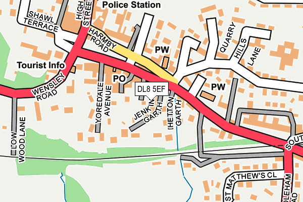 DL8 5EF map - OS OpenMap – Local (Ordnance Survey) DL8 5EF map - OS OpenMap – Local (Ordnance Survey)