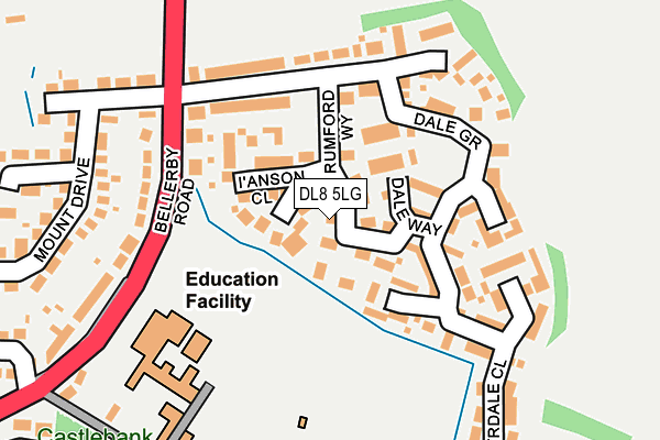 DL8 5LG map - OS OpenMap – Local (Ordnance Survey) DL8 5LG map - OS OpenMap – Local (Ordnance Survey)